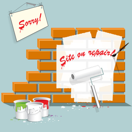 site on repairのイラスト素材