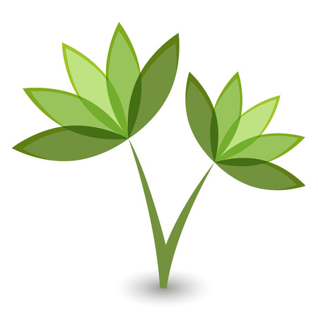 green flowerのイラスト素材