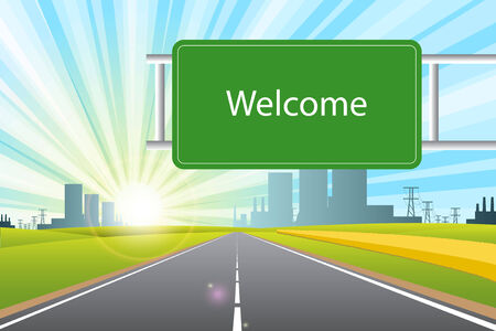 welcomeのイラスト素材