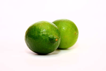 two lime green on a white background