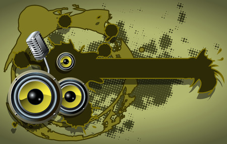 abstract illustration with a pattern on a musical themeのイラスト素材