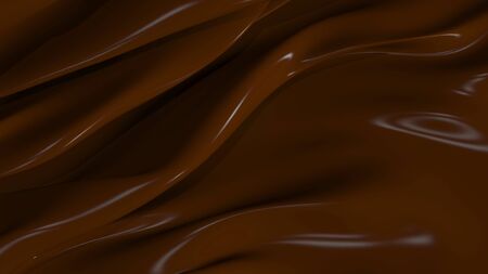3D Illustration Abstract Chocolate Background with Glareの写真素材