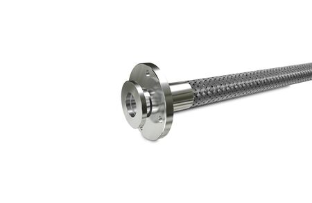 3d illustration Metallic Chrome Plated Industrial Partの写真素材