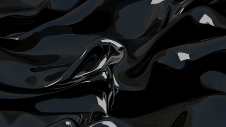 3D Illustration Abstract Black Background with Glareの写真素材