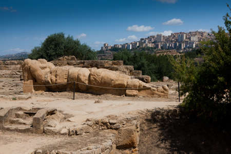 Valley of the Temples in Agrigentoの写真素材