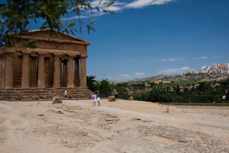 Valley of the Temples in Agrigentoのeditorial素材