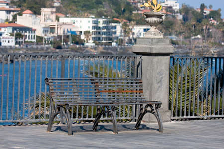 Italy Sicily Aci Trezza details main squareの写真素材