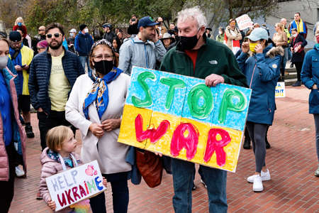 Protest of the Russian invasion at San Francisco