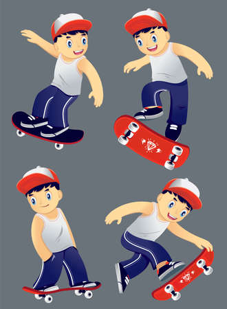 Boy Guitaristのイラスト素材