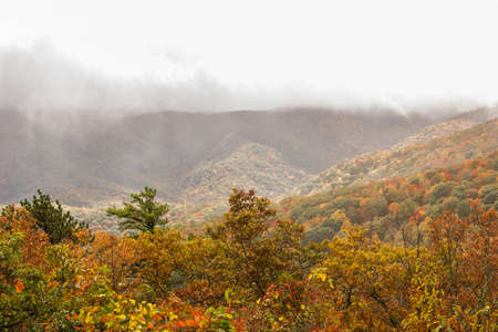 Blue Ridge Mountains in tha fall.の写真素材