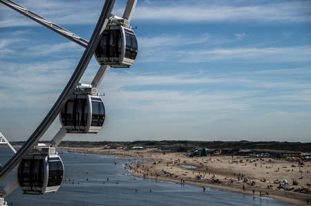 Ferris wheel at the beachのeditorial素材