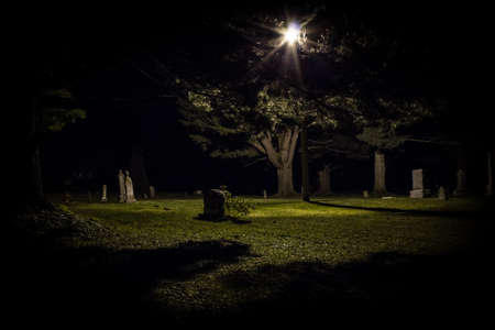 Grave Yard at Night