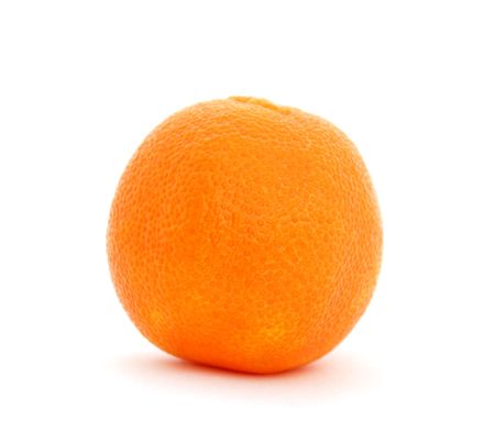 Close-up of the orange mandarin on a white background.の写真素材