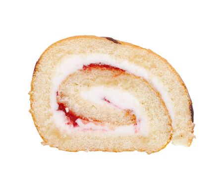 Slice of Swiss roll の写真素材