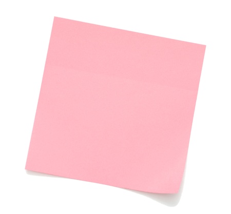 Blank Pink Sticky Noteの写真素材