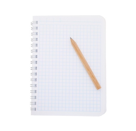 Paper notebook with pencilの写真素材