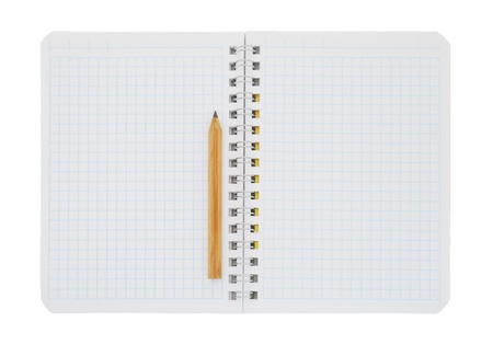 Paper notebook with pencilの写真素材