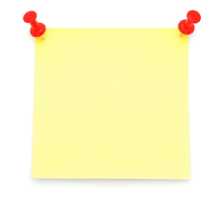 Blank Yellow Post-it Noteの写真素材