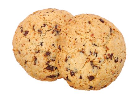 Cookies with chocolateの写真素材