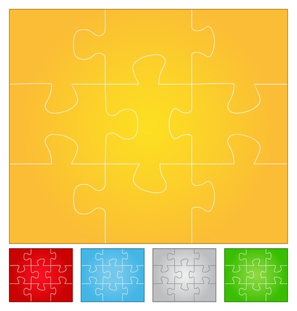 jigsaw puzzleのイラスト素材