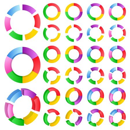 Set of abstract circlesのイラスト素材