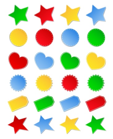 Colorful Labelsのイラスト素材