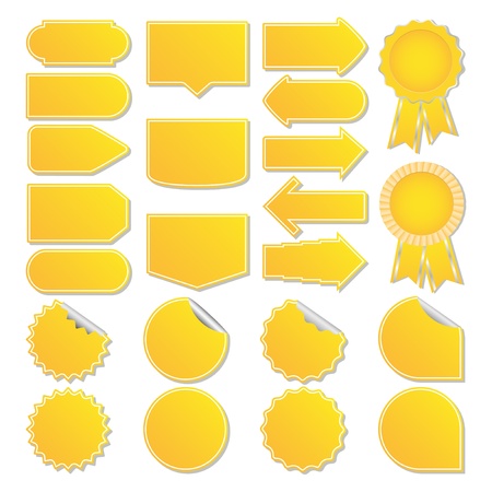 Yellow price tagsのイラスト素材