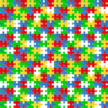 Seamless puzzle background with missing piecesのイラスト素材
