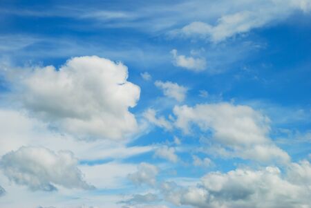 Blue sky and cloudsの写真素材
