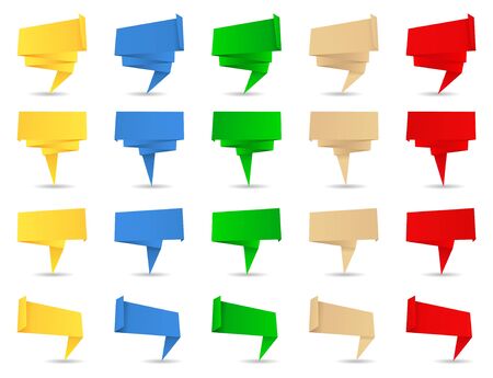 Origami Banners のイラスト素材