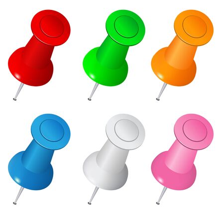 push pinsのイラスト素材