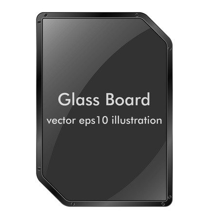 Vector glass message boardのイラスト素材