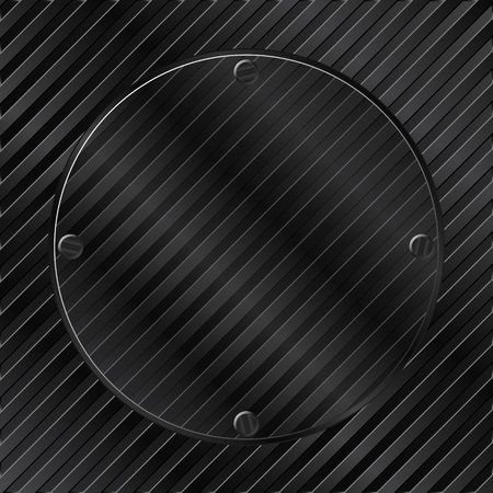 Vector Round Glass Boardのイラスト素材
