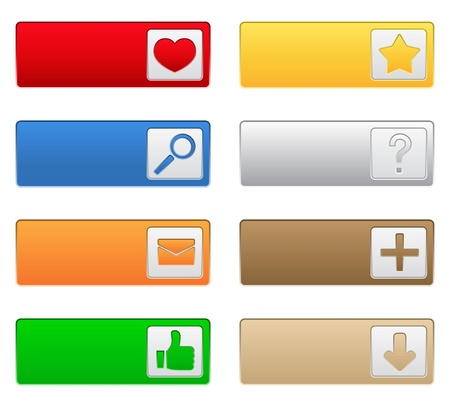 Web buttonsのイラスト素材
