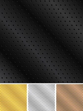 Metal backgrounds with holesのイラスト素材