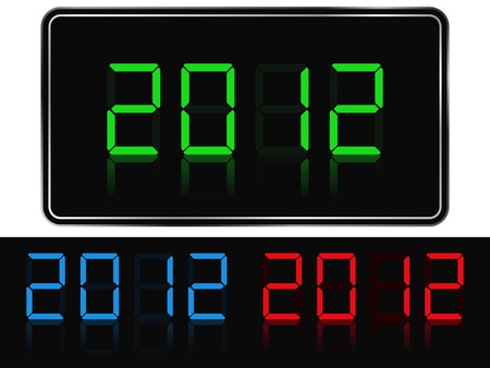 Vector digits of new year 2012のイラスト素材