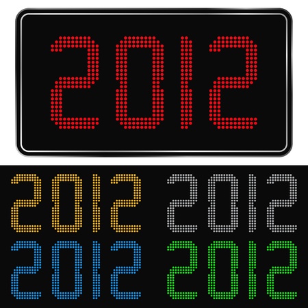 Vector digits of new year 2012のイラスト素材