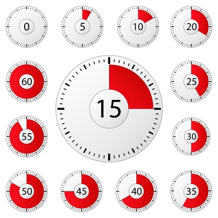 Vector timersのイラスト素材