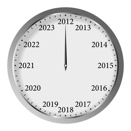Vector New Year Clockのイラスト素材