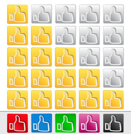 Vector Rate Buttonsのイラスト素材