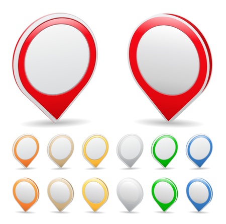 Map markersのイラスト素材