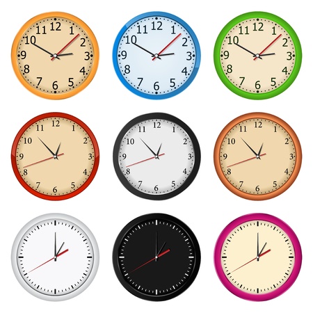 Wall clocksのイラスト素材