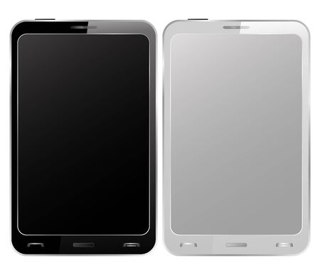 Black and White Smartphonesのイラスト素材