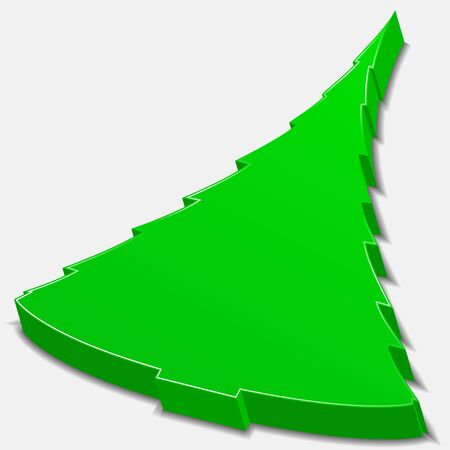 Abstract 3D Green Treeのイラスト素材