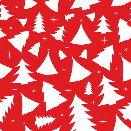 Seamless background with Christmas treesのイラスト素材