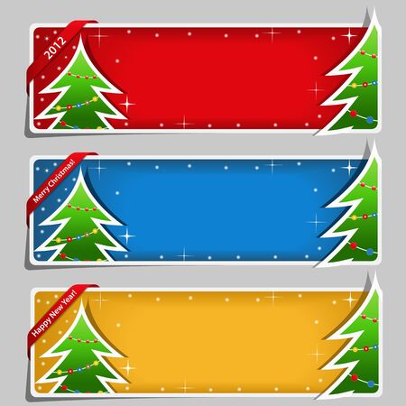 Christmas Bannersのイラスト素材