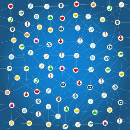 Social Network Conceptのイラスト素材