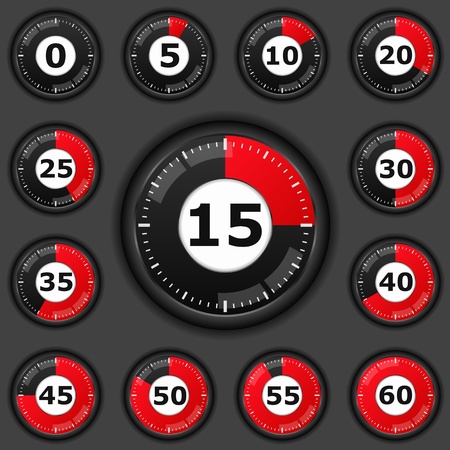 Vector timersのイラスト素材