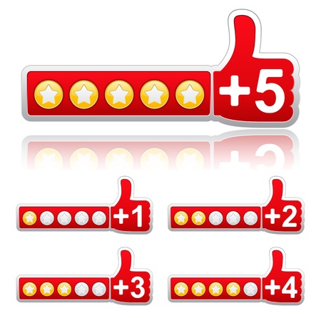 Rate Buttonsのイラスト素材