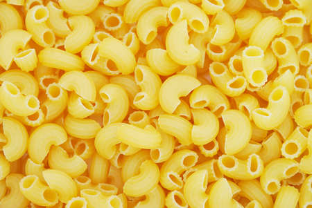 Macaroni as background, top viewの写真素材